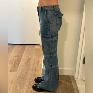 Zara Denim Baggy Cargo